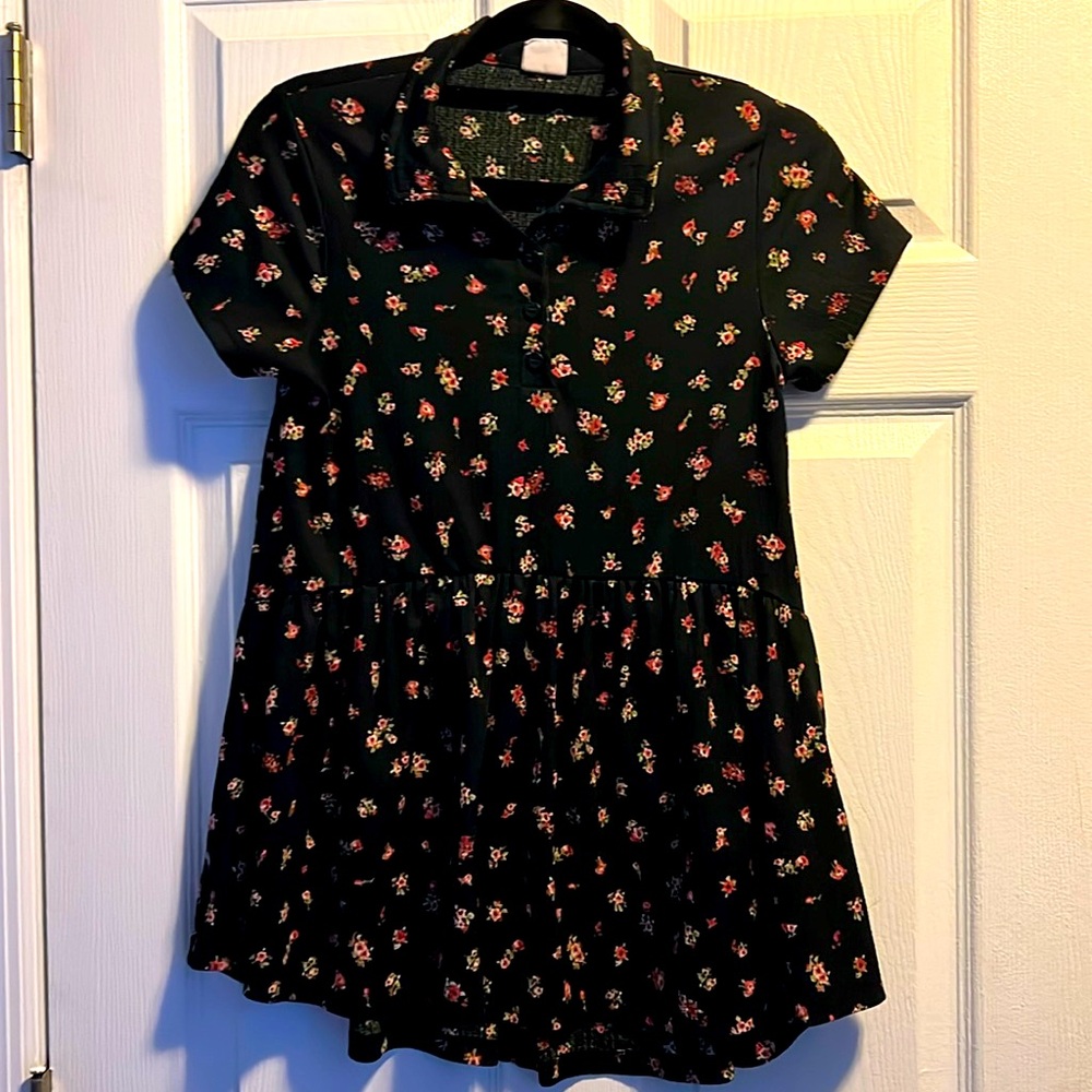 Zara girls floral flounce dress